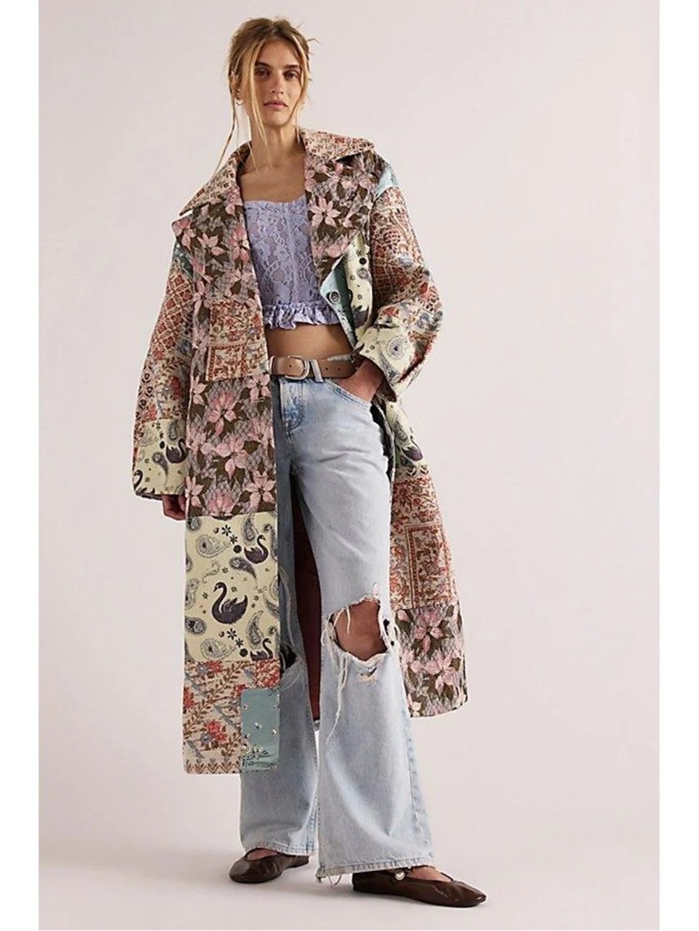 Free people Golden Hour Jacquard Coat